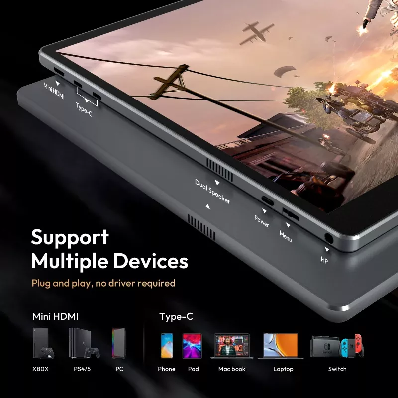 16 Inch 1200P Portable Monitor